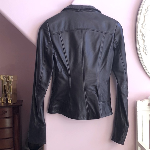 Genuine Leather Jacket (size UK4) - Picture 2 of 2